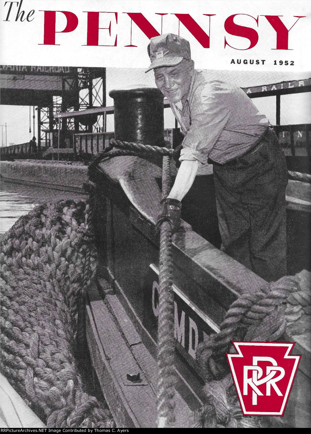 PRR "Salt Water Railroaders On The Chesapeake," Front Cover, 1952